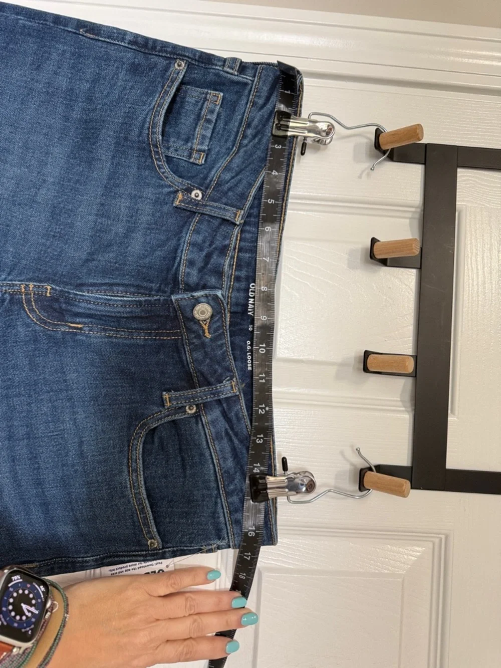 Old Navy women’s OG Loose low rise jeans NWT size 10 blue straight leg - Picture 5 of 7